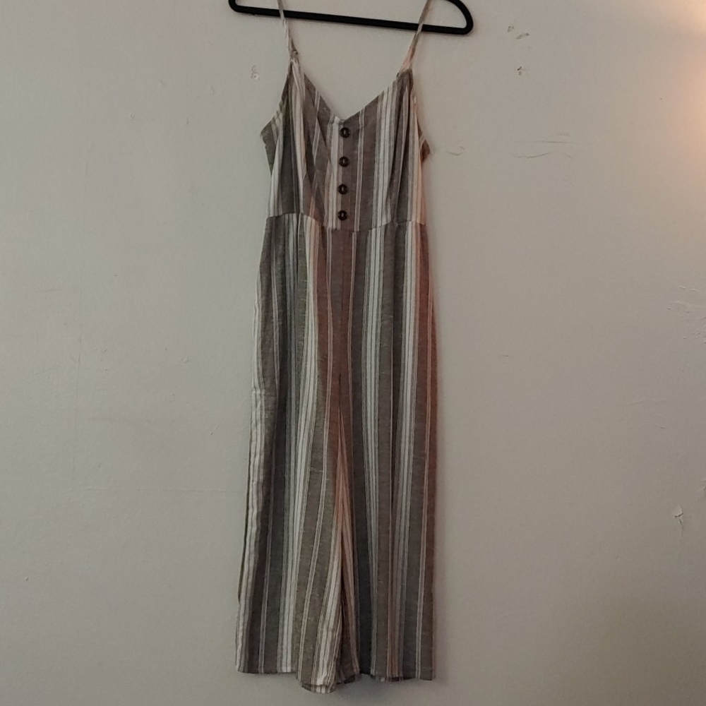 Striped jumpsuit